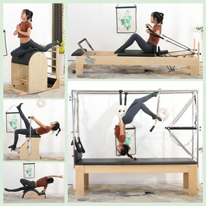 Máquina <span class=keywords><strong>de</strong></span> <span class=keywords><strong>Pilates</strong></span> Reformer para Uso Doméstico, Entrenador <span class=keywords><strong>de</strong></span> <span class=keywords><strong>Pilates</strong></span>, <span class=keywords><strong>Cama</strong></span> <span class=keywords><strong>de</strong></span> <span class=keywords><strong>Pilates</strong></span> para Entrenamiento <span class=keywords><strong>de</strong></span> Core, <span class=keywords><strong>Cama</strong></span> <span class=keywords><strong>de</strong></span> <span class=keywords><strong>Pilates</strong></span> <span class=keywords><strong>de</strong></span> Madera Miple para Yoga - Product Image 6