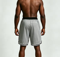 Shorts de basketball pour hommes en polyester 100% tissé, 140 GSM, anti-plis, coupe-vent, séchage rapide, écologiques, pour l'été et les activités de plein air, ODM, faible MOQ