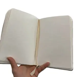 Wholesale Customized Stylish Journal Writing Book Custom Logo Fabric Hardcover Cover Blank Notebook
