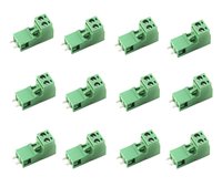 Fielect PCB 10Pcs 300V 15A 5.08Mm Pitch 8Pมุมแบนเข็มที่นั่งInsert-ในPCBเชื่อมต่อ2EDGK-5.