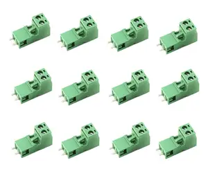 Conectores de bloco de terminais plugáveis para PCB de 10 pinos, ângulo direito de passo de 5,08 mm, substitui o conector de bloco de terminais Degson 15EDGK 2EDGK