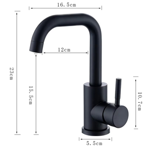 Offre Spéciale moderne monotrou 304 robinets de <span class=keywords><strong>lavabo</strong></span> de salle de bain en acier inoxydable <span class=keywords><strong>mitigeur</strong></span> d'eau chaude et froide 360 robinet d'évier de cuisine pivotant - Product Image 3