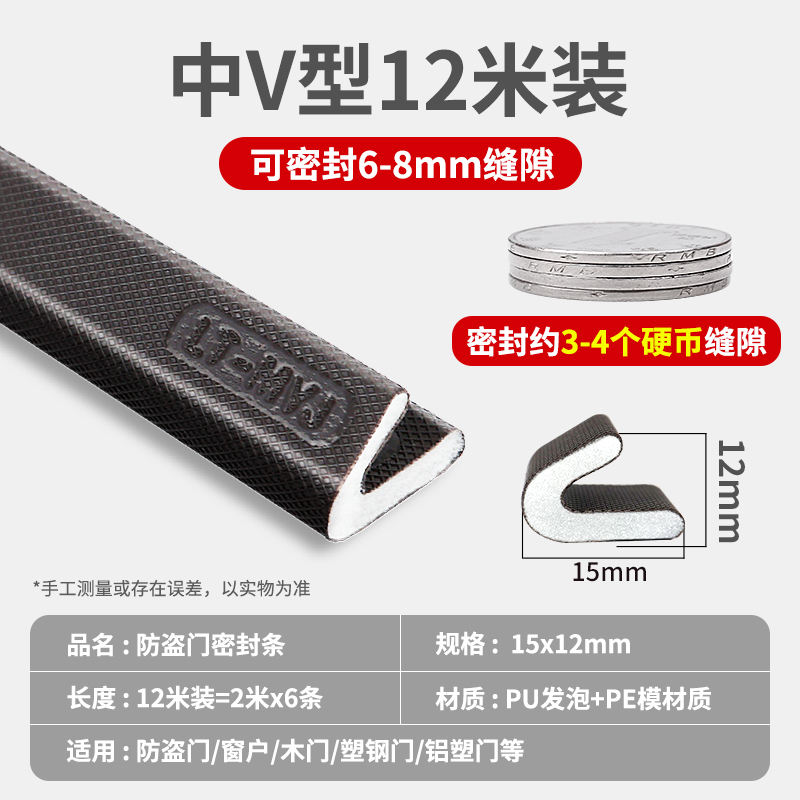 12-meter V-shaped anti-theft door