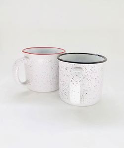 Petite tasse en émail sans couvercle, design classique, plusieurs options de couleurs, pour cadeaux d'affaires, tasse à café, OEM - Product Image 4