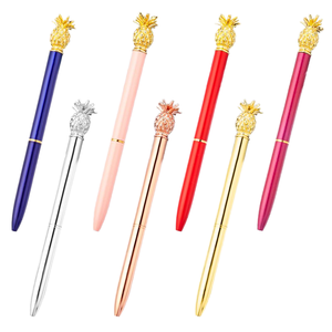 Nouveauté : Stylo publicitaire personnalisé pour le sport, en métal argenté, or rose ou doré, encre noire 1,0 mm, gravure laser, idéal pour l'école - Product Image 1