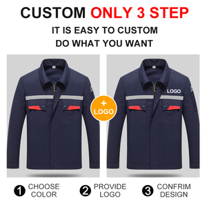 Ropa DE TRABAJO DE FÁBRICA Mujer Chaqueta de trabajo de construcción Ropa de uniforme Trajes de trabajo de manga larga para hombres Ropa DE TRABAJO - Product Image 3