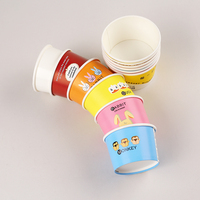 Cute Cartoon Disposable Paper Cups Yogurt & Dessert Containers for Kids' Parties, Cafés, and Takeaway