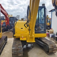 Mini-excavatrice Komatsu PC56-7 d'occasion fiable en bon état, faible coût d'entretien pour les travaux de canalisation urbaine et la démolition légère