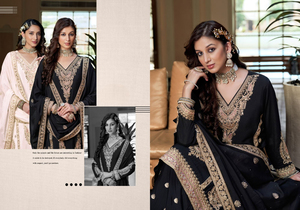 Salwar Kameez de mariage ethnique de style chinon non soyeux de qualité supérieure pour femmes avec de riches embellissements - Product Image 6