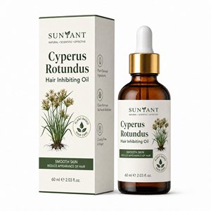 Aceite de Cyperus Rotundus Premium - Hidratante <span class=keywords><strong>para</strong></span> después del afeitado y después de la depilación, aceite corporal botánico <span class=keywords><strong>para</strong></span> la depilación - Product Image 1