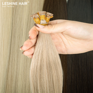 Lesshine Nga phần mở rộng tóc sợi ngang thiên tài siêu đôi rút ra tóc thiên tài sợi ngang Remy phần mở rộng tóc người - Product Image 2