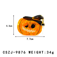 YIYI Personnalisé Acétate Citrouille Griffe Clips 2025 Halloween Nouveaux Cheveux Griffe Clips Mignon Pendentifs Griffe Clip