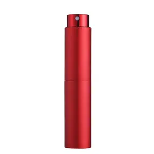 Amostra grátis de viagem com logotipo personalizado tamanho de bolso 10ml Mini garrafa de spray de alumínio portátil vazio recarregável atomizador de perfume