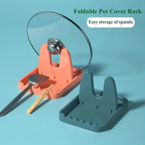 Support pliable pour ustensiles de cuisine, support vertical en plastique pour cuillères, idéal pour les louches, les fourchettes et les couvercles - Product Image 2