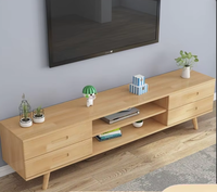 Kleiner Wohnzimmerschrank TV-Möbel aus Massivholz Couchtisch-Set im Nordischen Modernen Minimalistischen Stil