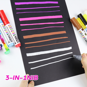 Rotulador de <span class=keywords><strong>tiza</strong></span> líquida borrable para pizarra y <span class=keywords><strong>pintura</strong></span> de vidrio, etiqueta y embalaje personalizados, punta de 8mm - Product Image 3