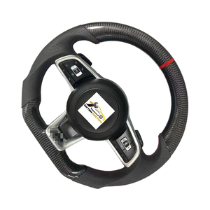 Alta calidad para Volkswagen Golf 7 MK5 MK6 <span class=keywords><strong>MK7</strong></span> <span class=keywords><strong>GTI</strong></span> Passat PU fibra de carbono cuero <span class=keywords><strong>volante</strong></span> montaje <span class=keywords><strong>volante</strong></span> - Product Image 3