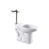 WC à double chasse sans réservoir, à poser au sol, en céramique, à économie d'eau, avec siphon en S, deux pièces, vente chaude