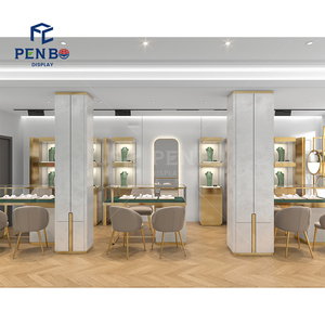 Đồ trang sức chuyên nghiệp Boutique thiết kế hiển thị đồ nội thất hiện đại 3D Rendering Cửa hàng đồ trang sức thiết kế bố trí - Product Image 2