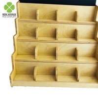 Support d'affichage populaire en bois pour sous-verres, présentoir pour chaussettes, présentoir de comptoir, unités d'affichage de vente au détail