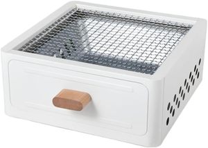 <b>Square</b> Fireplace Tea <b>Set</b> Stove Camping Home Garden BBQ Outdoor Portable Charcoal Grill - Product Image 3
