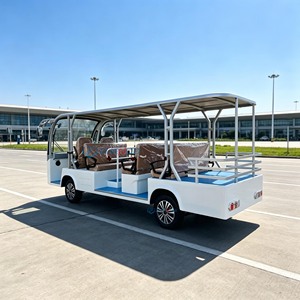 Autobús Turístico Eléctrico de Color Personalizado, Motor de 4kw, Estructura Totalmente Metálica de Lujo, Autobús de Pasajeros Estándar, Velocidad Máxima 30 km/h, 11 Plazas - Product Image 5
