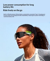 Lunettes Intelligentes Sportives IA avec Caméra de Cyclisme, Verres Anti-UV, Lunettes Connectées d'Extérieur avec Assistant IA et Plaquettes Nasales Réglables