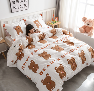 Coperta in cotone gotico soffice <span class=keywords><strong>lenzuola</strong></span> in Egitto 7 pezzi copriletto egitto casa hotel di bambù spider-man orso felice - Product Image 5