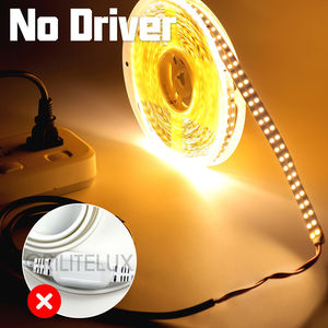 แถบไฟ LED แบบสองแถวความหนาแน่นสูง 220V SMD2835 ปรับค่าสีได้ 3000K-6000K สำหรับไฟฝังเพดาน แถบไฟ SMD2835 แบบสองแถว - Product Image 2