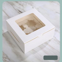 Boîtes d'emballage en gros pour tartelettes de desserts cuits - Boîtes d'emballage individuelles pour pâtisseries de type muffin - 4 ou 6 pièces.