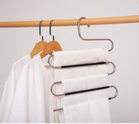 Cintre de pantalon personnalisé, multifonction, en acier inoxydable, de haute qualité