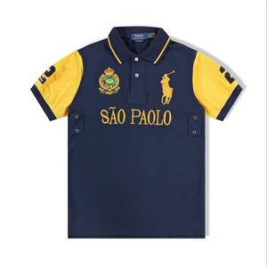 Nuevo Modelo de Camisetas Polo para Hombre 100% Algodón, Logotipo Bordado Personalizado de Alta Calidad, Camisetas Polo Casuales para Hombre - Product Image 1