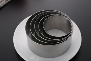 עוגת טבעת נירוסטה עובש עגול מוס גבינת עוגת עובש 8cm - Product Image 2