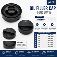 Tapa de llenado de tanque de aceite Ironclad para BMW E46 00-05; E60 05-09; E61 G02 G05 G06 G07 G11 G12 G20 G21 G26 G30 G31 G32 OE 11128655331