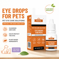 Gouttes oculaires pour animaux de compagnie 10 ml pour chiens et chats, formule naturelle, éliminent les taches de larmes, apaisent les yeux irrités, en stock, vente en gros