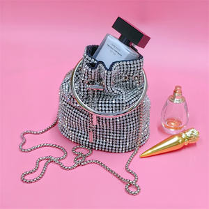 Luxury <b>Silver</b> Bucket Bag Waterproof Shoulder Bags for Women Glitter <b>Clutch</b> Bag for Ladies - Product Image 3