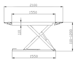 Eco-way <span class=keywords><strong>Lift</strong></span> parkir mobil stasioner, untuk lokakarya 4000kg 1.4m peralatan angkat gunting mobil otomatis