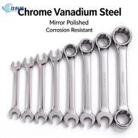 Kit d'outils de clé à douille portable CRV 10 pièces 1/4" 3/8" 1/2" Clé à cliquet réversible pour l'entretien automobile et la réparation mécanique
