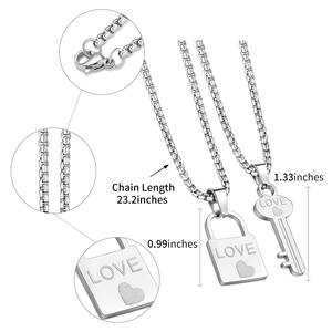 ชุดสร้อยคอพร้อมจี้กุญแจสำหรับผู้ชายและผู้หญิงสไตล์อีโบย์ อีเกิร์ล อีโม กอธ วัยรุ่น สาวๆ หนุ่มๆ เครื่องประดับสำหรับกางเกง สไตล์พังก์ - Product Image 5