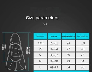 <strong>Silicone</strong> Full Foot Soft Rubber Fin for Adult Snorkeling &amp; Free Diving <strong>Underwater</strong> Swimming Long Blade Free Diving Fins - Product Image 5