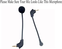 Micro de jeu HyperX de remplacement Uncleligt Microphone Boom pour Kingston HyperX 2020 filaire Cloud 2 Silver Gaming Headset