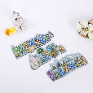 Nouveaux produits personnalisés <span class=keywords><strong>espagne</strong></span> <span class=keywords><strong>Menorca</strong></span> valence 3D créatif argent feuille d'aluminium Souvenirs aimant de réfrigérateur - Product Image 1