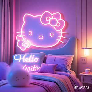 <span class=keywords><strong>Hello</strong></span> led lettera gattino cartello da parete per camera da letto - Product Image 2