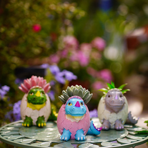 Cute <b>Mini</b> Cartoon Dinosaur Resin Pen Holder Decorative Ornament For <b>Desk</b> Gift - Product Image 1