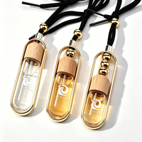 Flacon diffuseur de parfum et d'huiles essentielles en verre transparent, vide, à suspendre pour voiture, 10 ml et 7 ml, flacons pendentifs