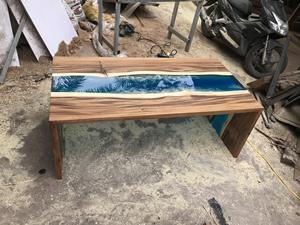 Recubrimiento de Superficie de Madera de Alta Calidad OEM, Estilo Resina Epoxi, 100% Calidad, Forma Rectangular, 2 Caras, Blue River - Product Image 6