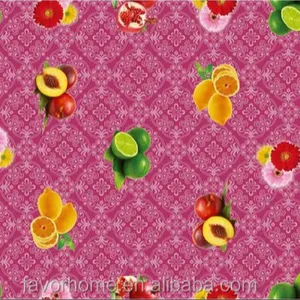 Pvc Table Cloth Hot-sale Fruit Design Printed Plastic PVC Table Cloth