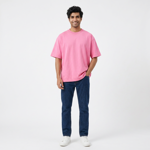 Colorido personalizado impreso 100% algodón camiseta 270 GM2 tela gruesa alta calidad verano Casual manga corta Camiseta para hombres - Product Image 1