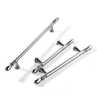 Poignées et boutons de placard en laiton massif chromé poli de qualité supérieure, style victorien, pour armoires de chambre haut de gamme