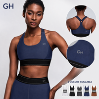 GH Custom Front Women Plus Size Contrast Color Adjustable Strap Breathable Sweat-Wicking Quick Dry Four-Way Stretch Skinny Fit